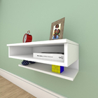 Rack Suspenso 1 Nicho 2 Prateleiras 100% Mdf Unic Plan 22 X 5