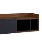 Rack Suspenso Celino Preto E Marrom 160 Cm