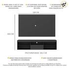 Rack Suspenso Com Painel E Suporte Tv 75" Web Multimóveis V10