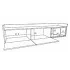 Rack Suspenso Havana Branco E Madeirado 160 Cm