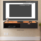 Rack Suspenso Home Classic Tv 32 42 50" 1 Porta Puxador Conch