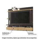 Rack Suspenso Lana Para Tv De Até 60- Titânio/carvalho