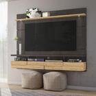 Rack Suspenso Lana Para Tv De Até 60- Titânio/carvalho