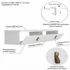 Rack Suspenso Line P/ Tvs Até 50 Polegadas 135cm 2 Portas Bra