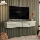 Rack Suspenso Line P/ Tvs Até 50 Polegadas 135cm 2 Portas Off