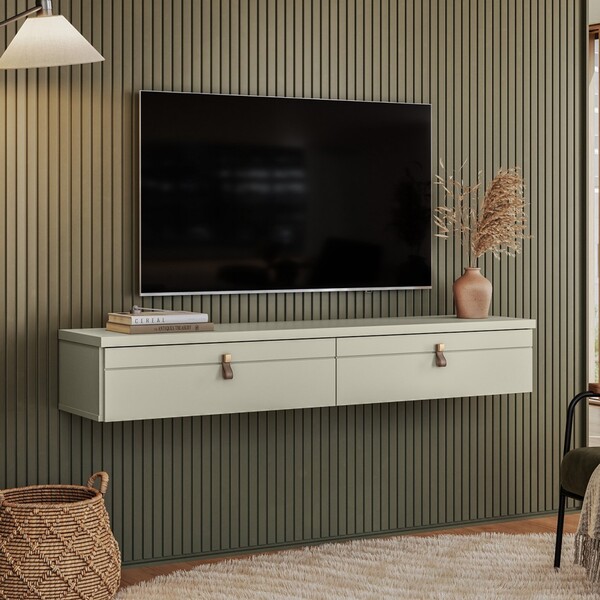 Rack Suspenso Line P/ Tvs Até 50 Polegadas 135cm 2 Portas Off