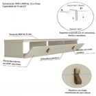 Rack Suspenso Line P/ Tvs Até 55 Polegadas 160cm 2 Portas Off