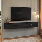 Rack Suspenso Line P/ Tvs Até 55 Polegadas 160cm 2 Portas Pre