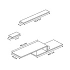 Rack Suspenso Mdf Com 4 Prateleiras De Nichos Organizador