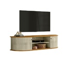 Rack Suspenso Modena Cumaru/opala - Madetec Móveis