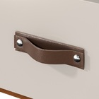 Rack Suspenso Organic Off White/freijó - Ej Móveis