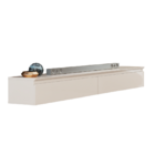 Rack Suspenso Para Painel Ou Tv Até 55 Polegadas 2 Gavetas 1,