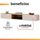 Rack Suspenso Para Painel Ou Tv Até 65 Polegadas 1,43m 2 Port