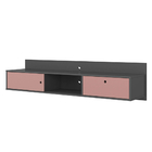 Rack Suspenso Para Tv 48 Polegadas Renna Grafito/rose Ac