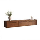 Rack Suspenso Para Tv 75 Flutuante Madeira Castanho Tecca