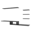 Rack Suspenso Para Tv Até 42 Polegadas Com 4 Prateleiras Espr