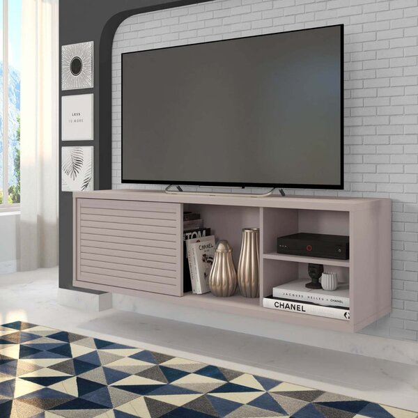 Rack Suspenso Para Tv Até 55 Polegadas 136cm Em Bp Porta Pier