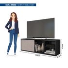 Rack Suspenso Para Tv Até 55 Polegadas 136cm Em Bp Porta Pier