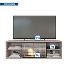 Rack Suspenso Para Tv Até 55 Polegadas 136cm Em Bp Porta Refl