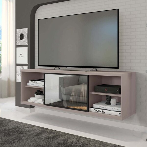 Rack Suspenso Para Tv Até 55 Polegadas 136cm Em Bp Porta Refl