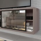 Rack Suspenso Para Tv Até 55 Polegadas 136cm Em Bp Porta Refl