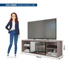 Rack Suspenso Para Tv Até 55 Polegadas 136cm Em Bp Porta Refl