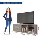 Rack Suspenso Para Tv Até 55 Polegadas 136cm Em Bp Porta Tela