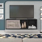 Rack Suspenso Para Tv Até 55 Polegadas 136cm Em Bp Porta Tela