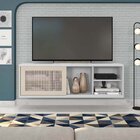 Rack Suspenso Para Tv Até 55 Polegadas 136cm Em Bp Porta Tela