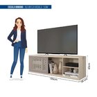 Rack Suspenso Para Tv Até 55 Polegadas 136cm Em Bp Porta Tela