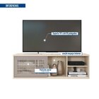 Rack Suspenso Para Tv Até 55 Polegadas 136cm Em Bp Porta Tela