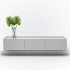 Rack Suspenso Para Tv Até 55 Polegadas Marmorizado 3 Portas D