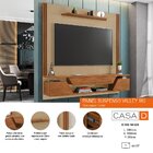 Rack Suspenso Para Tv Até 60 Polegadas 180cm 2 Portas 1 Gavet