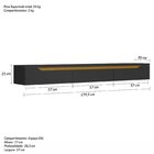 Rack Suspenso Para Tv Até 65 Polegadas 180cm Preto/cedro