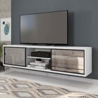 Rack Suspenso Para Tv Até 72 Polegadas 180cm 2 Portas Reflect