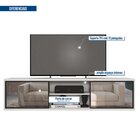 Rack Suspenso Para Tv Até 72 Polegadas 180cm 2 Portas Reflect