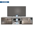 Rack Suspenso Para Tv Até 72 Polegadas 180cm 2 Portas Reflect