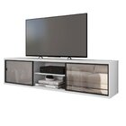 Rack Suspenso Para Tv Até 72 Polegadas 180cm 2 Portas Reflect