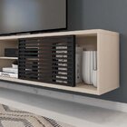 Rack Suspenso Para Tv Até 72 Polegadas 180cm Em Bp Porta Ripa