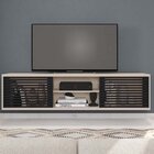 Rack Suspenso Para Tv Até 72 Polegadas 180cm Em Bp Porta Ripa