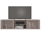 Rack Suspenso Para Tv Até 72 Polegadas 180cm Em Bp Porta Ripa