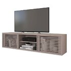 Rack Suspenso Para Tv Até 72 Polegadas 180cm Em Bp Porta Ripa