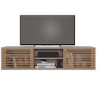 Rack Suspenso Para Tv Até 72 Polegadas 180cm Em Bp Porta Ripa