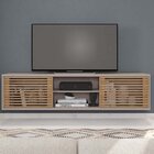 Rack Suspenso Para Tv Até 72 Polegadas 180cm Em Bp Porta Ripa