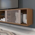 Rack Suspenso Para Tv Até 72 Polegadas 180cm Em Bp Porta Ripa