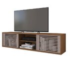 Rack Suspenso Para Tv Até 72 Polegadas 180cm Em Bp Porta Ripa