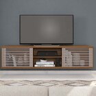 Rack Suspenso Para Tv Até 72 Polegadas 180cm Em Bp Porta Ripa