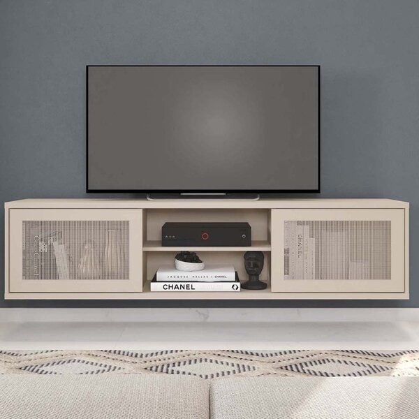 Rack Suspenso Para Tv Até 72 Polegadas 180cm Em Bp Porta Tela