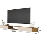 Rack Suspenso Para Tv Até 72 Polegadas Nicho 1.8 Cumaru/off W