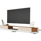 Rack Suspenso Para Tv Até 72 Polegadas Nicho 1.8 Nature/off W